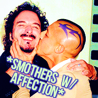  2 - Doing Something (Smothering Kim Coates with affection. =D)