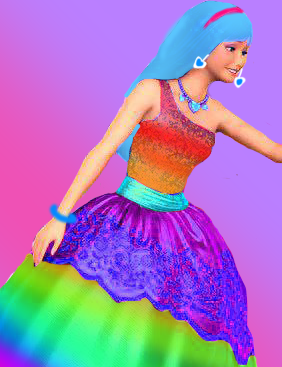 Here's My Entry. This Dress Is Inspired By Rainbow Dash From My Little Pony. And It's Colorful. Hope 