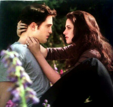 Bella showing Edward her new power...( Her memories of them together )