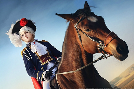 Another [url=http://angriberen.deviantart.com/art/Kingdom-of-Prussia-II-267497054] horse-riding cospl