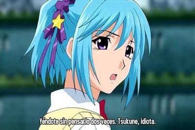 Both Tetsuya and Kurumu have blue hair (despite them being different shades).