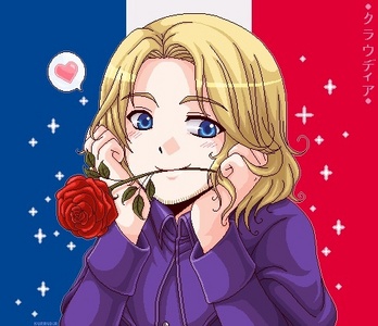 France and Tamaki have blonde hair and are both romantic...