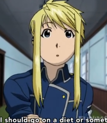 Well Winry-chan from FMA has blonde hair too!