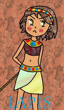  Name : Conscience (Lapis) Gender : female inicial : In Egypt Do people believe in him/her ?: nope n