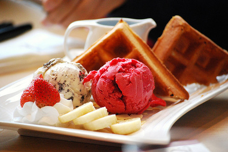 Ice cream<3  what a delicious round btw:)