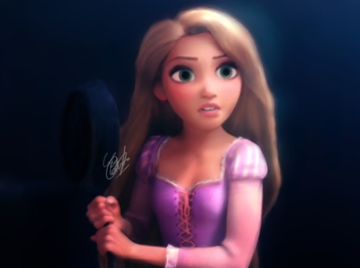  دن 1 - My پسندیدہ character. Rapunzel.