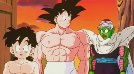 To me the funniest moment is when Goku says that Piccolo hasn't the driver's licence too, Piccolo's f