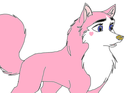 *Valeria feels the wind blowing through her pink  fur*