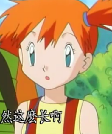 Kasumi-chan (Misty in the English dub) from Pokemon has Orange Hair!