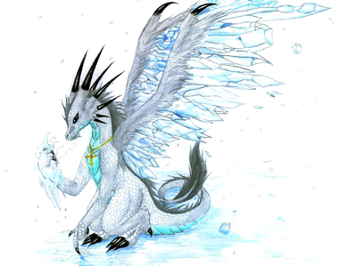  Species Name: Icehorn Life Time: 800 years Fears: Lava oder anything that can melt their wings of ice