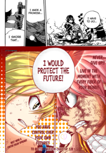  I really loved the new chapter for fairy tail hmmm the end it was awesome to see NaLu determined to p