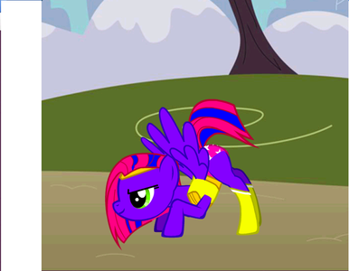 ( another pony walks up behind RD )

Pony: your never too fast for the Galixy Speeders. ( turns out
