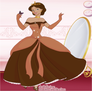 the last one I am submitting. another princess version of me. I changed the hair color by the way. my