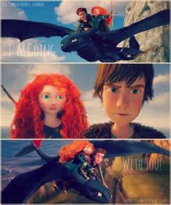  Merida & Hiccup (How to train your dragon)