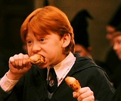  Ron and his chicken drumsticks!