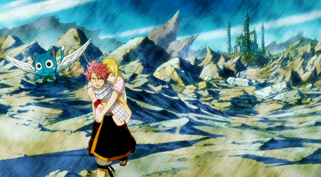  Another one.Natsu carrying Lucy at Phantom Lord arc ^^