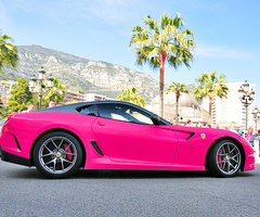  Roseluck would drive a merah jambu and black Ferrari. What would Octavia drive?