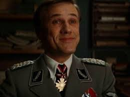  Christoph Waltz as Col. Hans Landa in the 2009 movie Inglourious Basterds. And now you've got 3 u