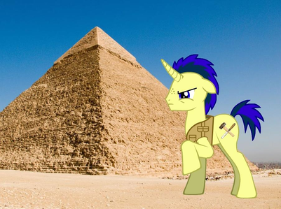 Javelin: *works on the translation of the stone scrolls on the camp near the ruins of Canterlot* Hmm.