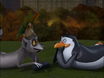 Julien and Rico hanging out together ... XDDD

Julien annoying someone other than the penguins.