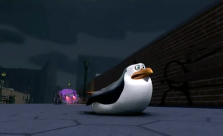  Okay, that's <i>sliding</i> away, but whatever. XD Next: Officer X trying to catch the penguins