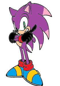  Sonic: NO clue here. ( someone walks out from the ball ) ?: What?