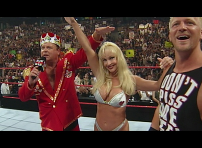 "Let's hear it for Debra and her Puppies!" -Raw is War 6/07/99 as Debra competes in the Bikini Co