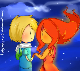  <b>~Day 4: পছন্দ Couple~</b> FINN AND FLAME PRINCESS FOREVAH! (If you're wondering why their h