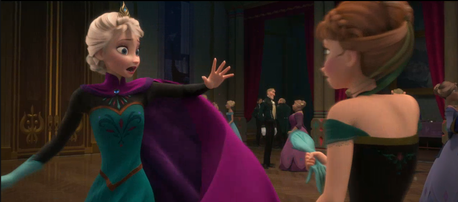 Elsa's coronation gown. (: