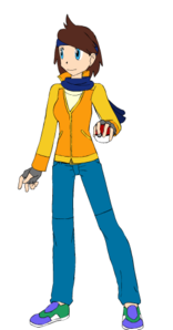  Ok, I'll use my character Katrina from another RP. Age: 13 Pokémon: Charmeleon, Eevee, Purrloin, a