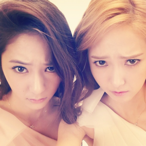  Jessica and Krystal<3 I command a picture of Taeyeon and Baekhyun! <3