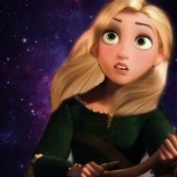  Rapunzel as Merida.