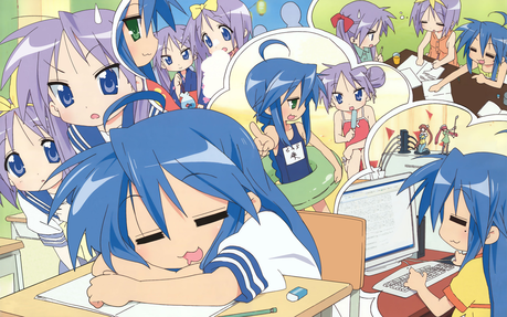  Tag 5: Anime you' re ashamed Du enjoyed Lucky star, sterne = I was between this and Naruto, since I also
