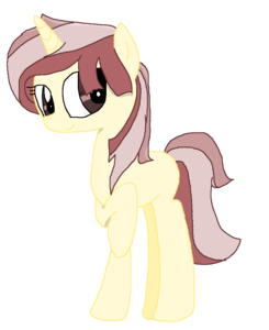 (I will use a pony I adopted yesterday :3)
Mydna: *heads to forest, seeing a light peach unicorn* Ig