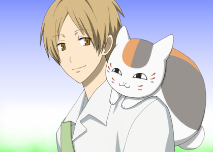  Nyanko Sensei and Natsume from "Natsume's Book of Friends" Both of them have a cat (Or cat-like cr