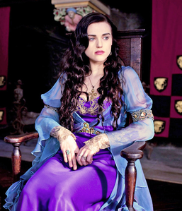  Morgana Pendragon from BBC's Merlin Both are wearing purple