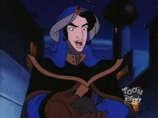Mozenrath from Aladdin (tv show)

Both are wearing capes 