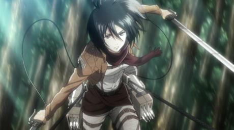 Mikasa from Attack on Titan

Both have a red scarf 
