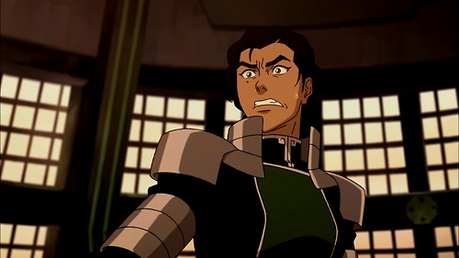  Kuvira from LoK Both have a mecha suit (this would be a picture of it from the interior).