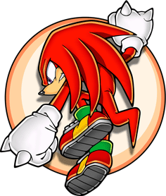  Knuckles the Echidna from Sonic the Hedgehog Both of them are red.