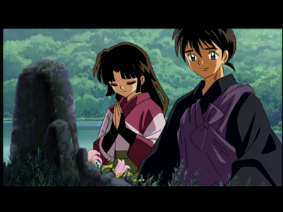  Miroku from Inuyasha Both are with a girl