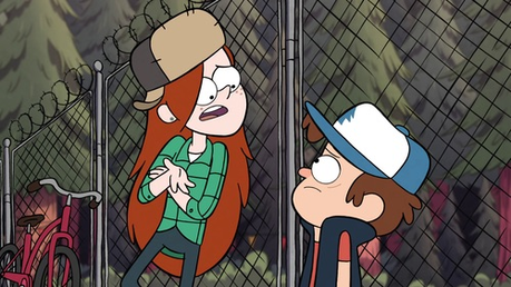  Wendy Corduroy Gravity Falls Both have a flannel shirt.