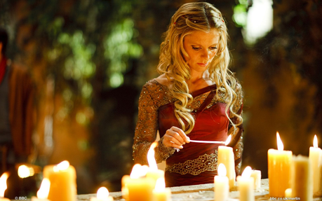  Morgause from Merlin Both have blonde hair and wear red