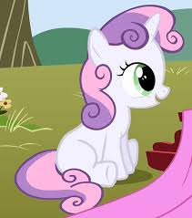  Sweetie Belle from MLP both have a horn coming out of their forehead