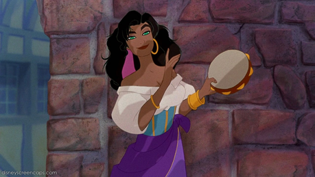 Esmeralda from hunchback 

both have black hair
