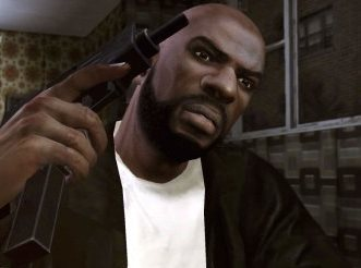  Dwayne Forge from Grand Theft Auto IV Both are carrying a gun.