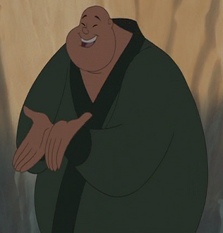  Chien Po from Mulan. They are both chubby.