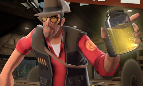 Sniper from Team Fortress 2

Both are holding a jar.