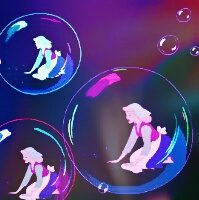 Bubbles = Watercolor effect (for me) so here!
