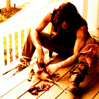  6. Skin {Daryl skinning a possum!}